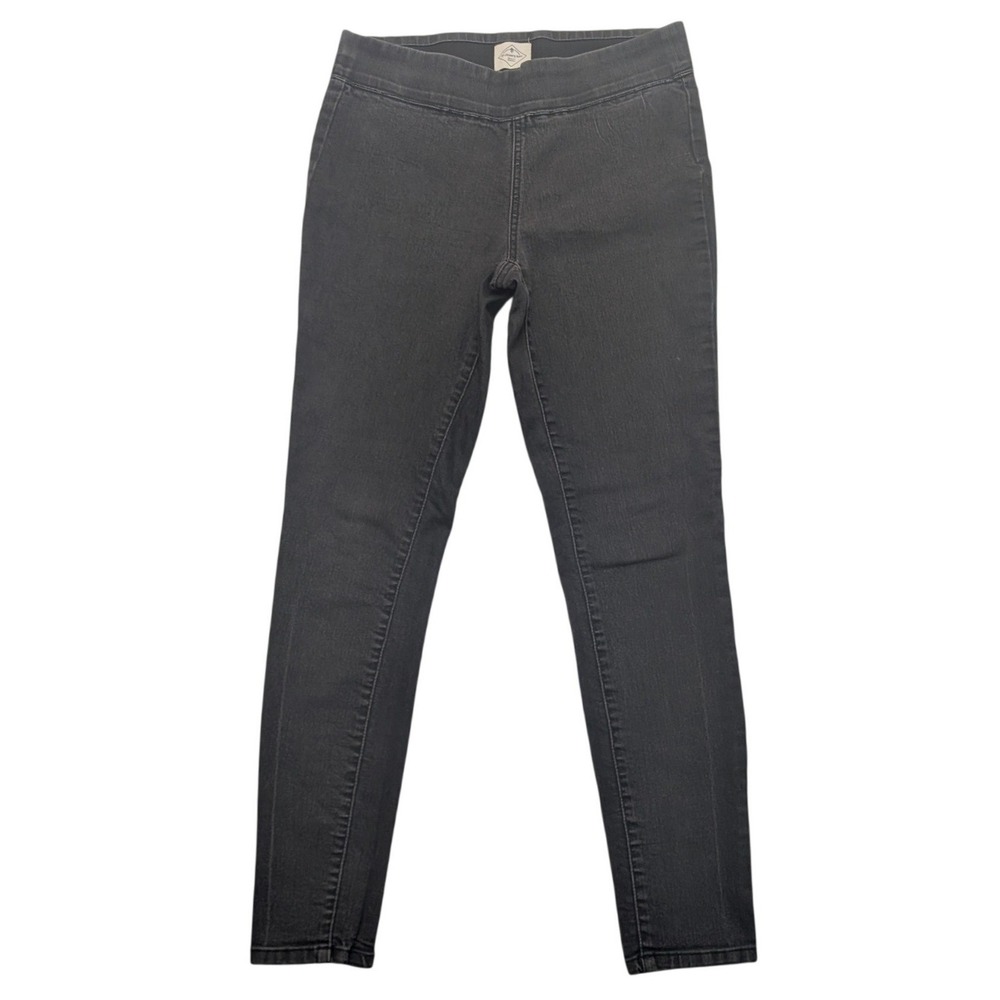 St. John's Bay Pull-On Skinny Jeans Womens S Gray Stretch Denim Jeggings